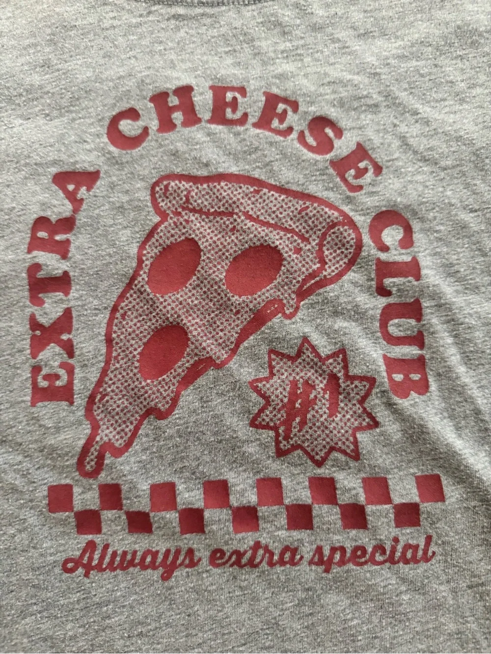 OshKosh B'gosh Gray Tee with Red Pizza Graphic